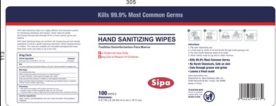 100 Label (100 Wipes Label)